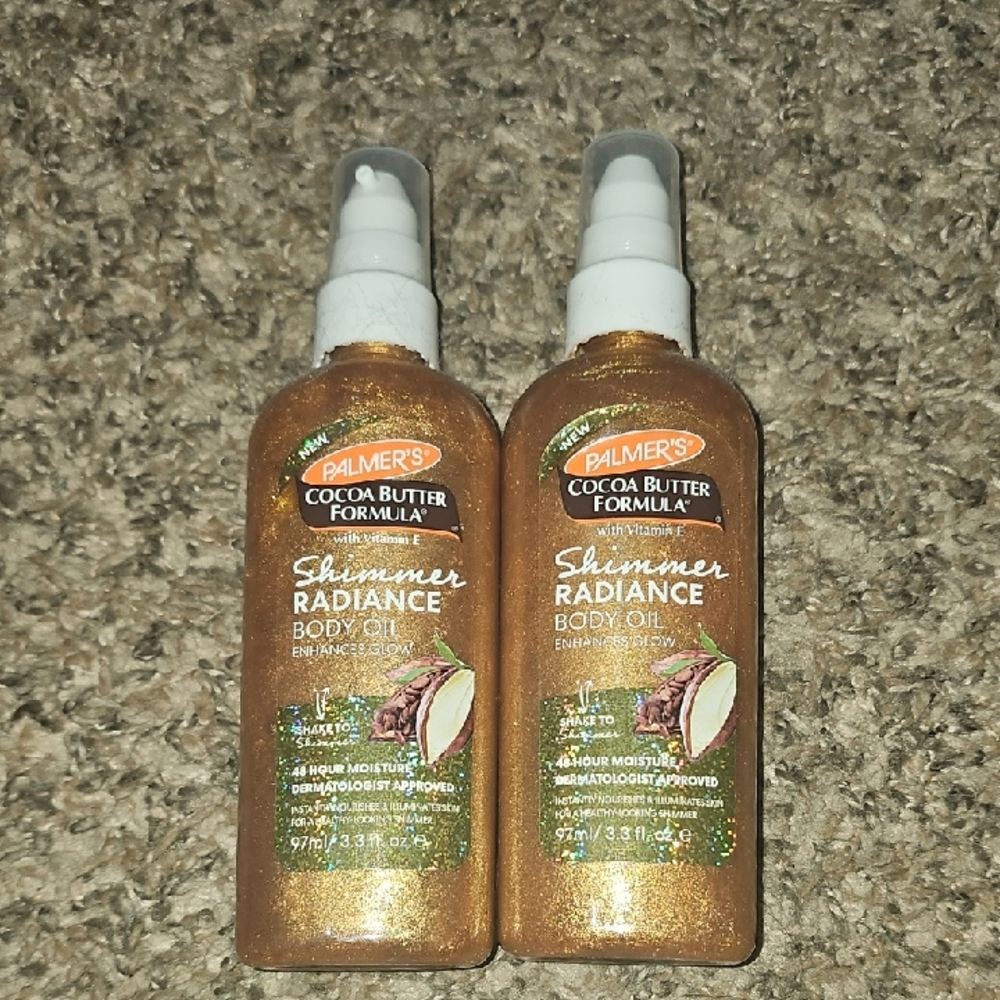 PALMERS Shimmer Radiance Body Oil!! Nwts 3.3 Fl Oz. U Get 2 Bottles